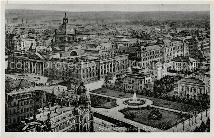LEIPZIG Sachsen Reichsgericht Stadtpanorama