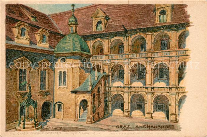 Graz Steiermark Landhaushof Kuenstler Scholz