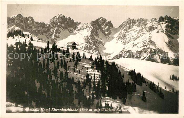 Kitzbuehel Tirol Hotel Ehrenbachhoehe Wilder Kaiser Winter