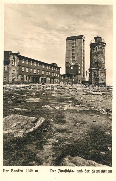 Brocken Harz Aussichts und Fernsehturm