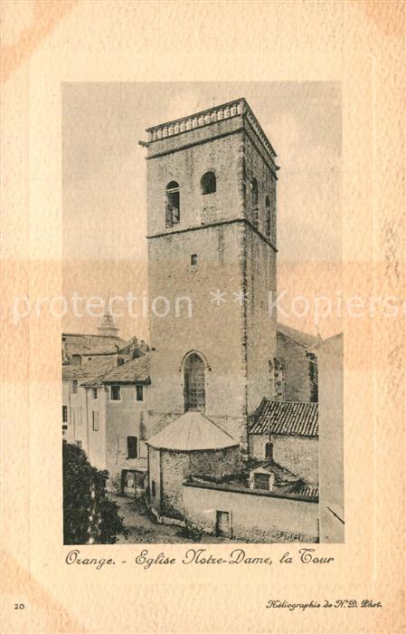 Orange Vaucluse Eglise Notre Dame Tour