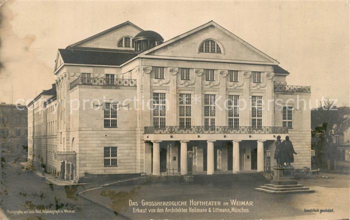 Weimar Thueringen Grossherzogliches Hoftheater