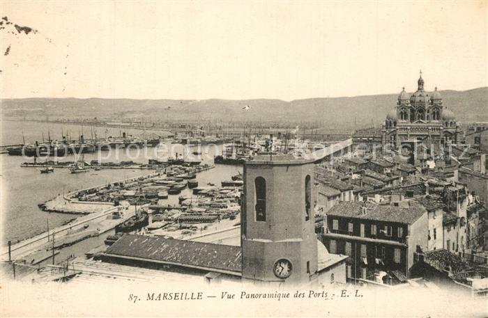 Marseille Bouches-du-Rhone Panorama Ports