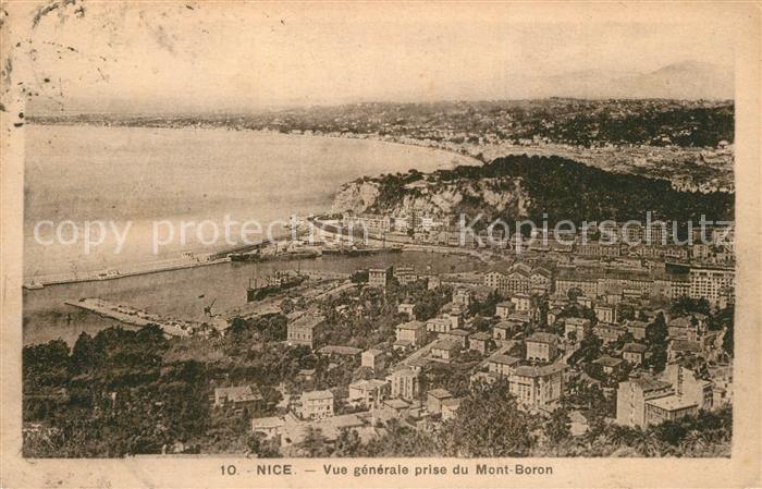 Nice Alpes Maritimes Panorama Mont Boron