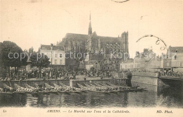 Amiens Marche sur eau Cathedrale