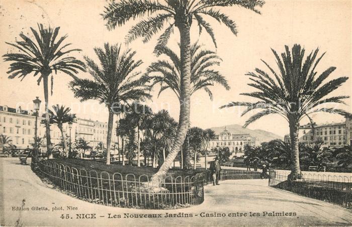 Nice Alpes Maritimes Les Nouveaux Jardins Casino Palmieres