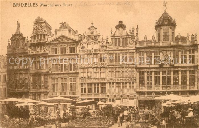 Bruxelles Bruessel Marche aux fleurs