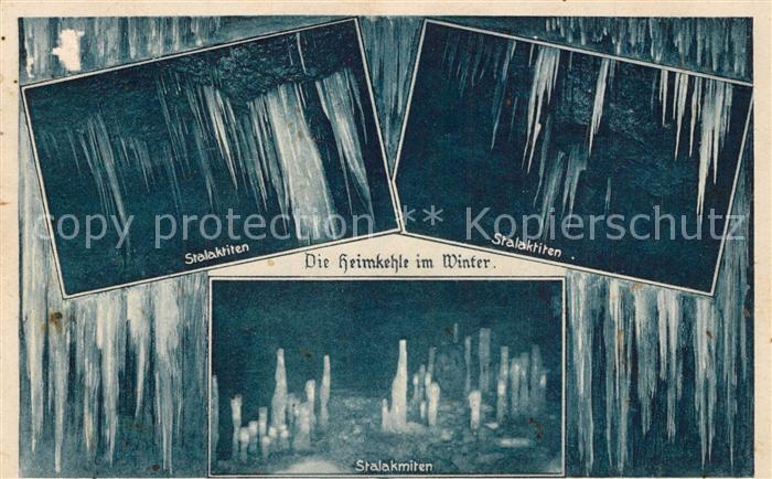 Uftrungen Hoehle Heimkehle Stalaktiten Stalakmiten