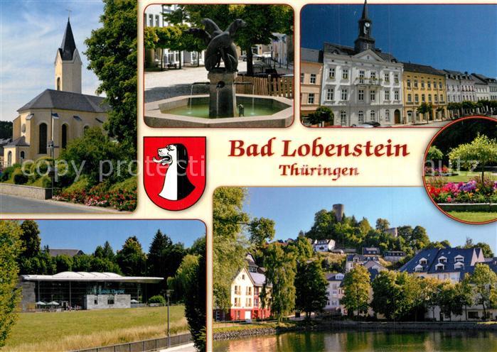 Bad Lobenstein Thueringen Stadtkirche Sankt Michaelis Marktbrunnen Rathaus Markt
