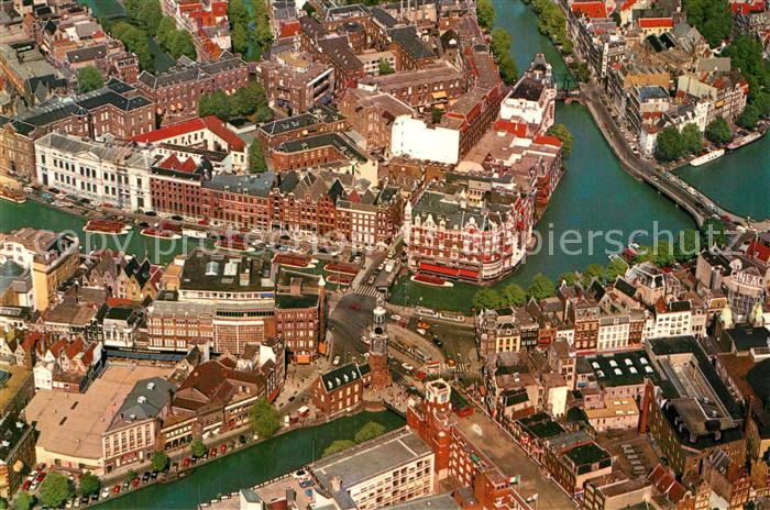 Amsterdam Niederlande Fliegeraufnahme Muenztor Muenzturm