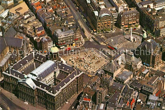 Amsterdam Niederlande Fliegeraufnahme Koenigspalast