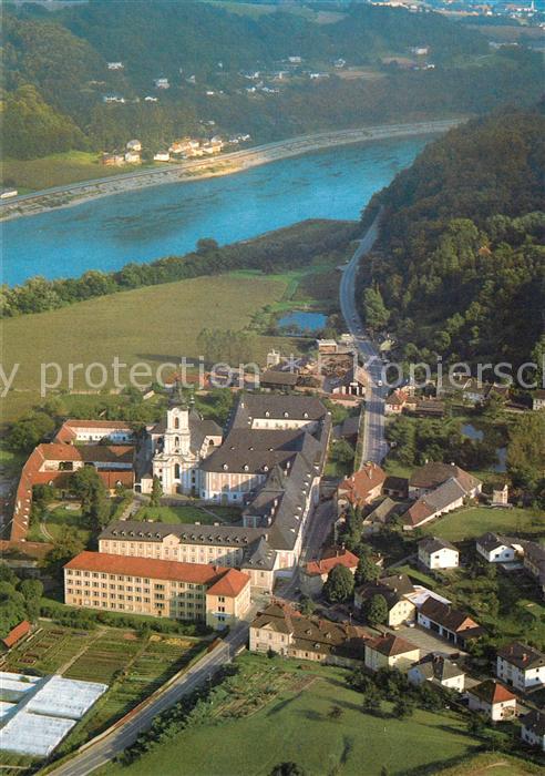Wilhering Fliegeraufnahme Zisterzienserabtei Rokokokirche
