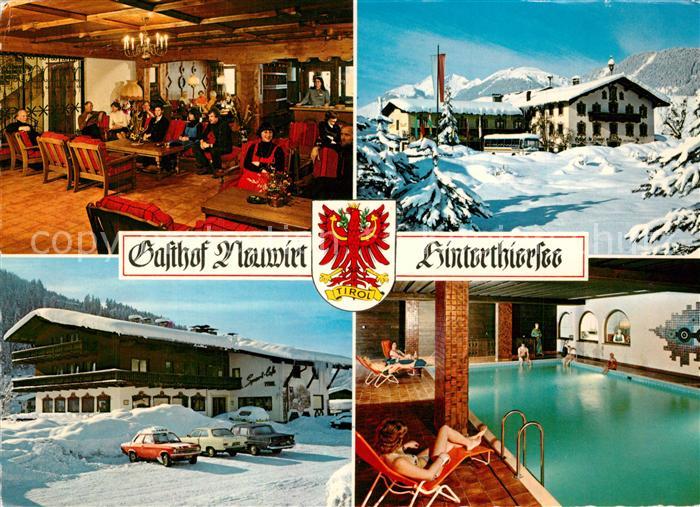 Hinterthiersee Gasthof Neuwirt Hallenbad Winter