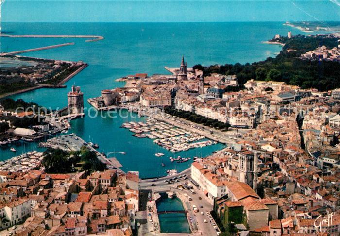 La Rochelle Charente-Maritime Fliegeraufnahme Saint Nicolas Turm Kirc