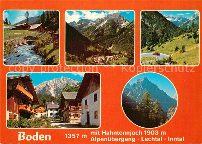 Boden Pfafflar Panorama Hahntennjoch Alpenuebergang Lechtal Inntal