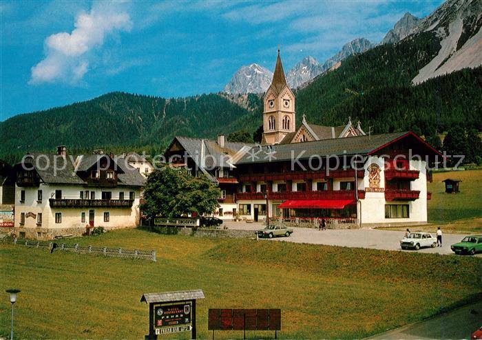 Ramsau Dachstein Steiermark Evangelische Kirche Gasthof Kirchenwirt Pehab
