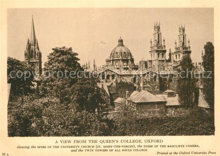 Oxford Oxfordshire Queens College