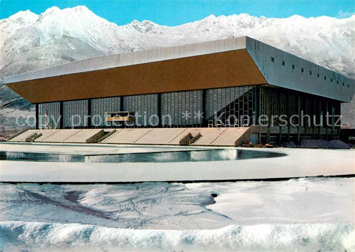Innsbruck Olympia Eisstadion Eisschnelllaufbahn  Winter