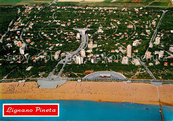Lignano Pineta Fliegeraufnahme