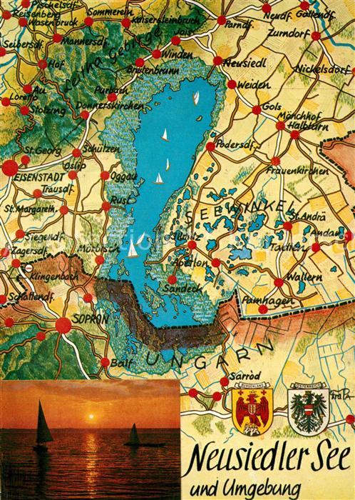 Neusiedl See Panoramakarte
