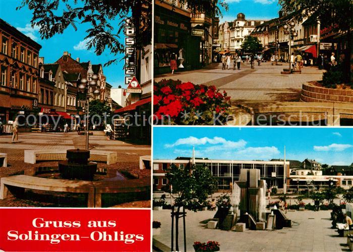 Ohligs Fussgaengerzonen Stadthalle