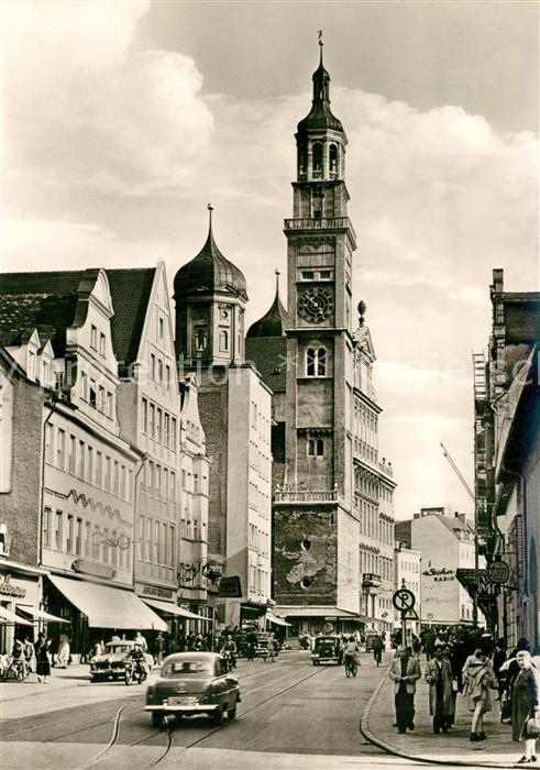 Augsburg Karolinenstrasse mit Perlach