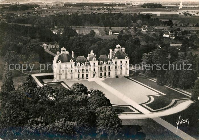 Cheverny Chateau de la Loire Vue aerienne