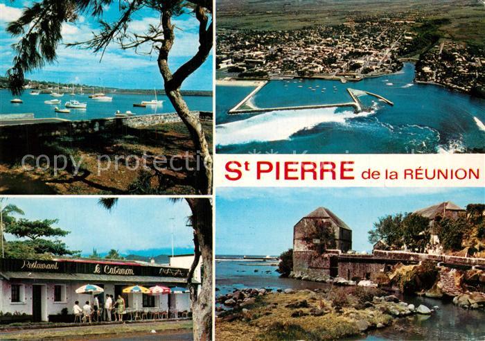 La Reunion St Pierre Le Port de Plaisance Vue aerienne Restaurant