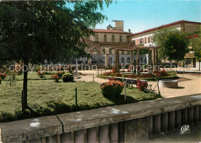 Pamiers Le square Rambaud et l_Hopital