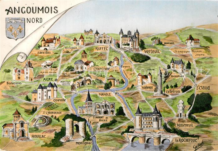 Angoumois Gebietskarte