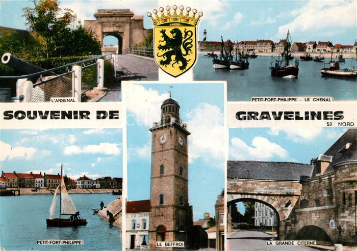 Gravelines Arsenal Petit Fort Philippe Le Chenal Le Beffroi La Grande Citerne