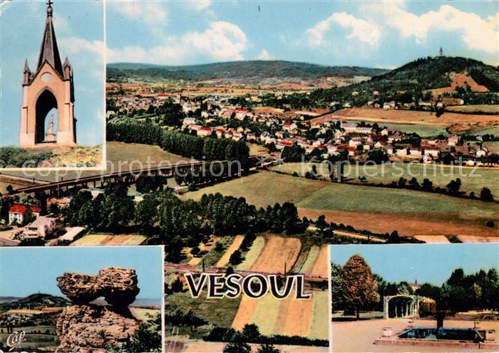 Vesoul Haute Saone Vue generale Notre Dame de la Motte Le Sabot La Roseraie