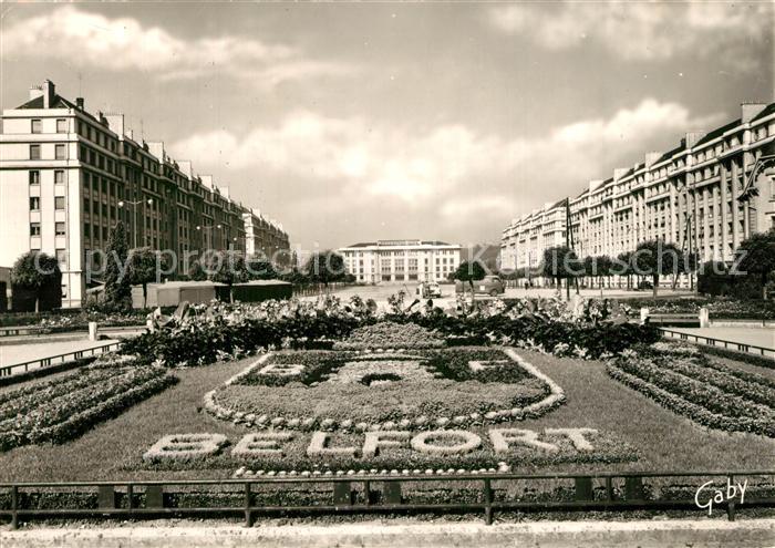 Belfort Alsace Esplanade et la Maison du Peuple