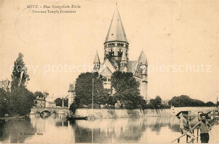 Metz  57 Moselle Nouveau Temple Protestant Neue evangelische Kirche