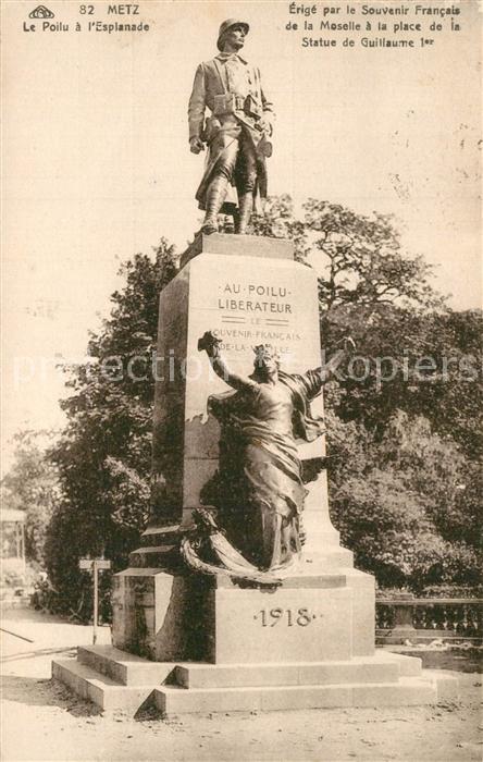 Metz  57 Moselle Monument Le Poilu a l'Esplanade