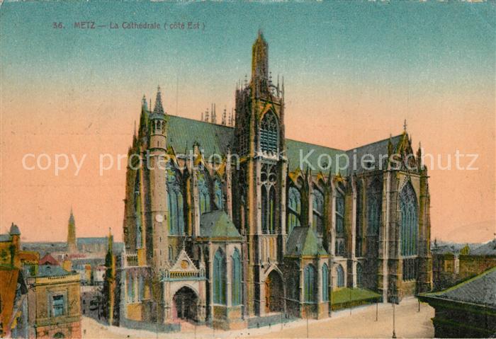 Metz  57 Moselle La Cathedrale