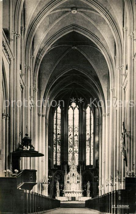Metz  57 Moselle Intérieur de l'Eglise Saint Vincent