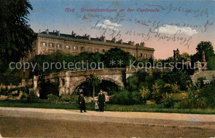 Metz  57 Moselle Brunnenanlagen an der Esplanade