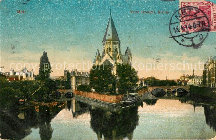 Metz 57 Moselle Temple Protestant Evangelische Kirche