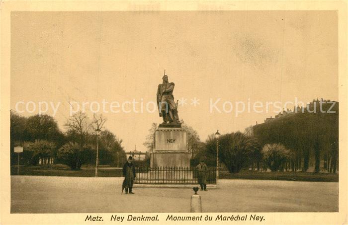 Metz 57 Moselle Ney Denkmal Monument du Maréchal Ney