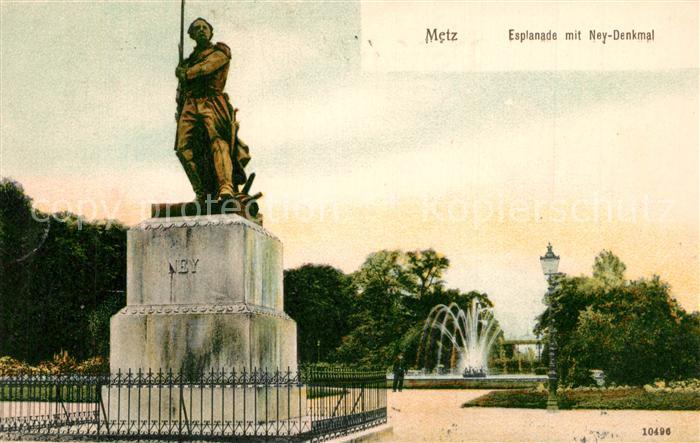Metz  57 Moselle Ney Denkmal Monument du Maréchal Ney Es