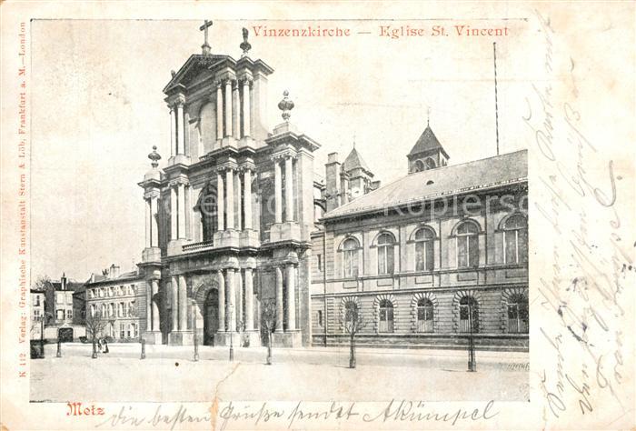 Metz  57 Moselle Eglise Saint Vincent Vinzenkirche