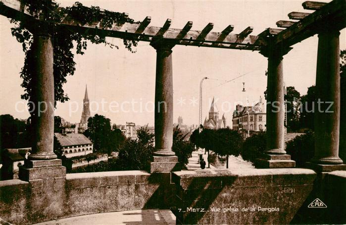 Metz  57 Moselle Vue prise de la Pergola