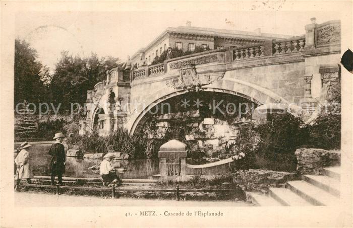 Metz  57 Moselle Cascade de l'Esplanade