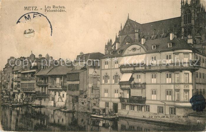 Metz  57 Moselle Les Roches Felsenbaeder