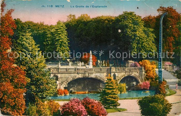 Metz  57 Moselle Grotte de l'Esplanade