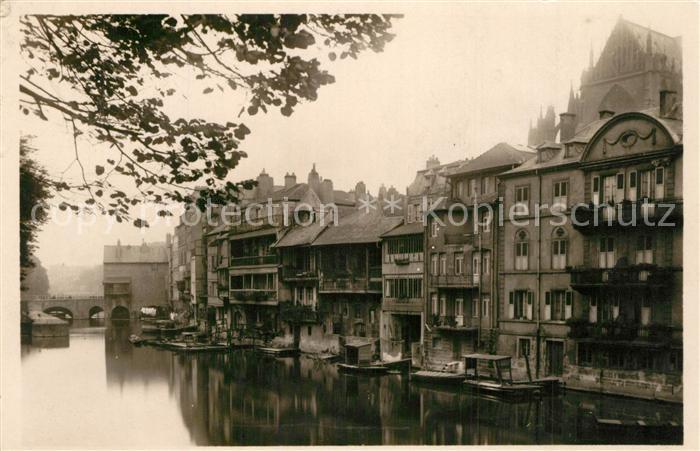 Metz  57 Moselle Les Roches vues du Pont des Roches
