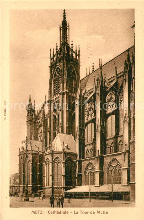 Metz  57 Moselle La Cathedrale Tour de Mutte Dom