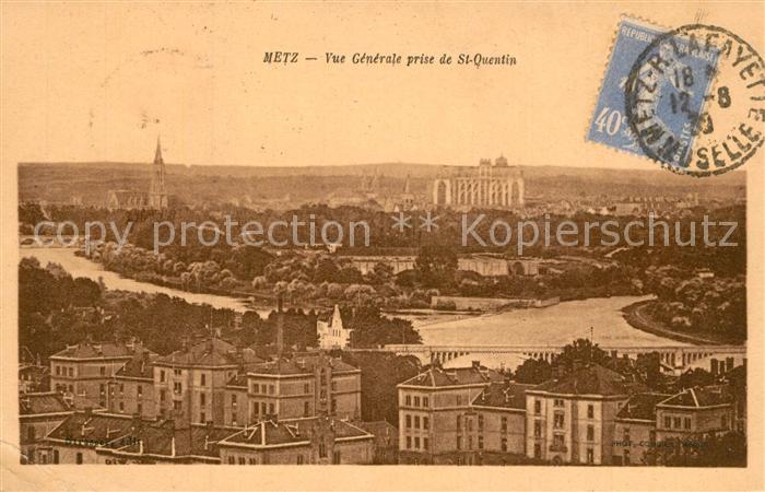 Metz  57 Moselle Vue Generale prise de Saint Quentin