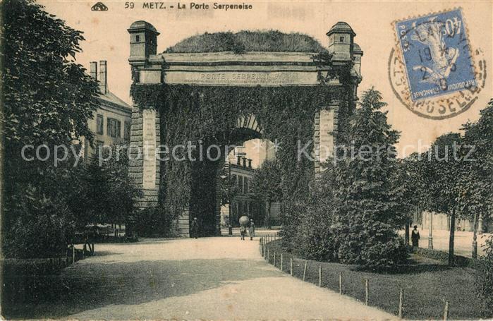 Metz  57 Moselle Porte Serpenoise Prinz Friedrich Karl T